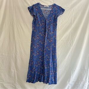 Floral Blue Dress